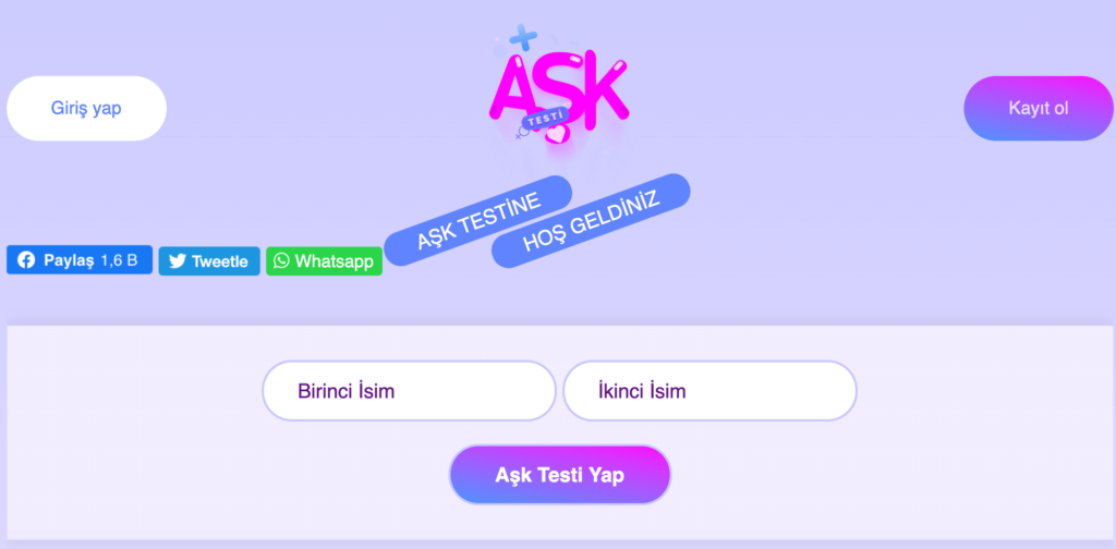 aşk testi